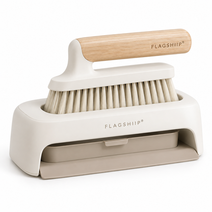 FLAGSHIIP® CrumbDock Countertop Sweep & Catch Station  Sweep crumbs in. Slide the tray out. Done.